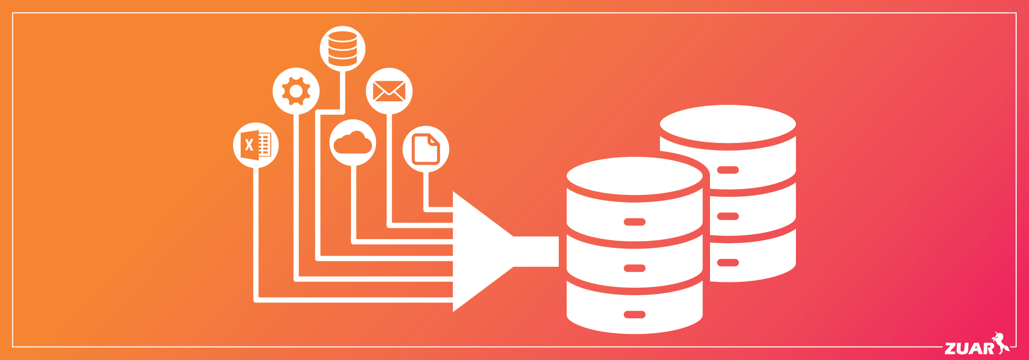  A graphic representing data ingestion trends in cloud services, illustrating the movement of data from various sources like files, databases, and applications to a cloud-based data warehouse.