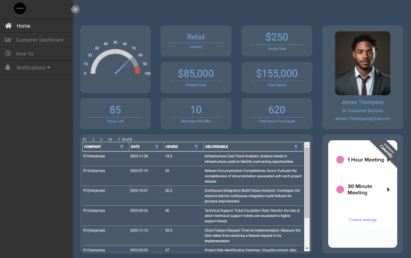 Power BI Customer Portal Example